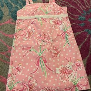 Lilly Pulitzer pink summer dress, girls size 5